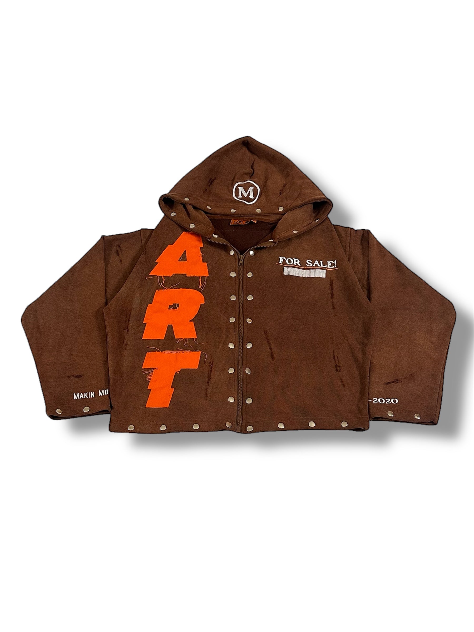 Mx3 x D.D. - ‘ART FOR SALE’ HOODIE (FALL BROWN)