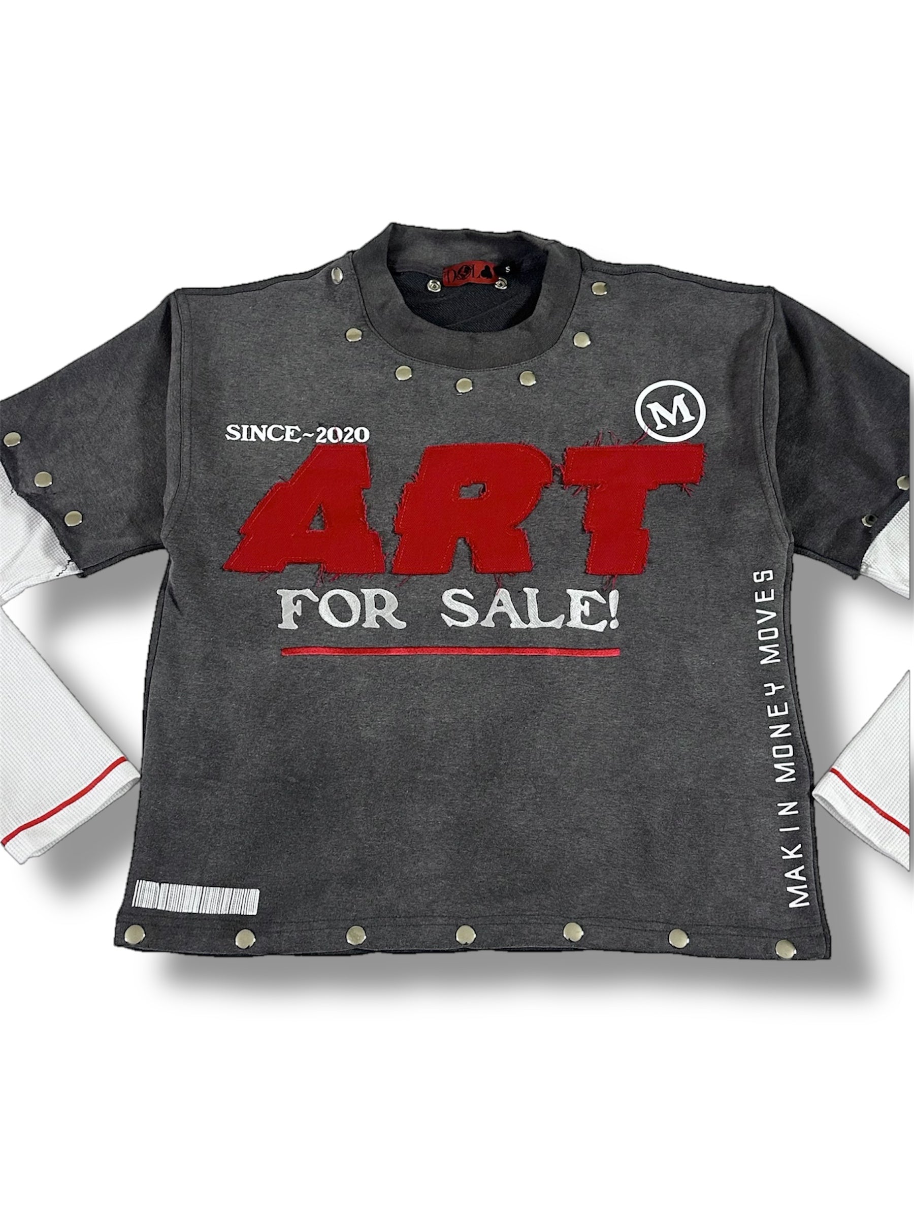 Mx3 x D.D. - ‘ART FOR SALE’ SHIRT (WOLF GREY)