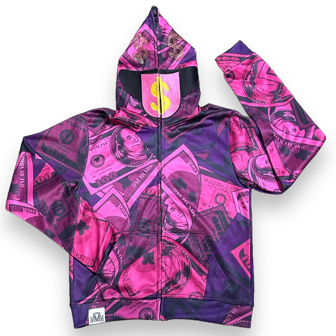 "MONEY-MAN MOJI" Cash Camo Set (BERRY)