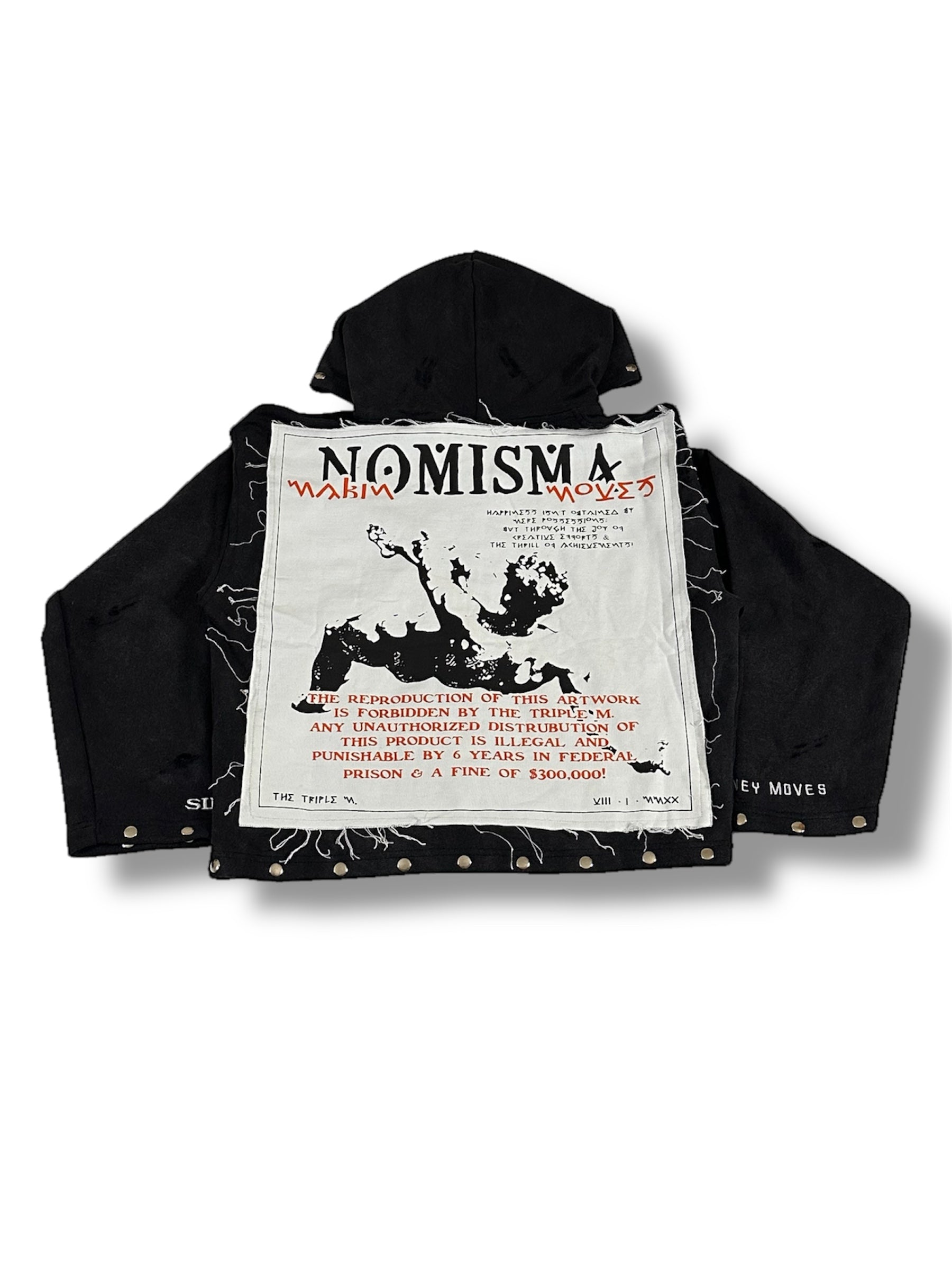 Mx3 x D.D. - ‘ART FOR SALE’ HOODIE (VINTAGE BLACK)(LIMITED EDITION)