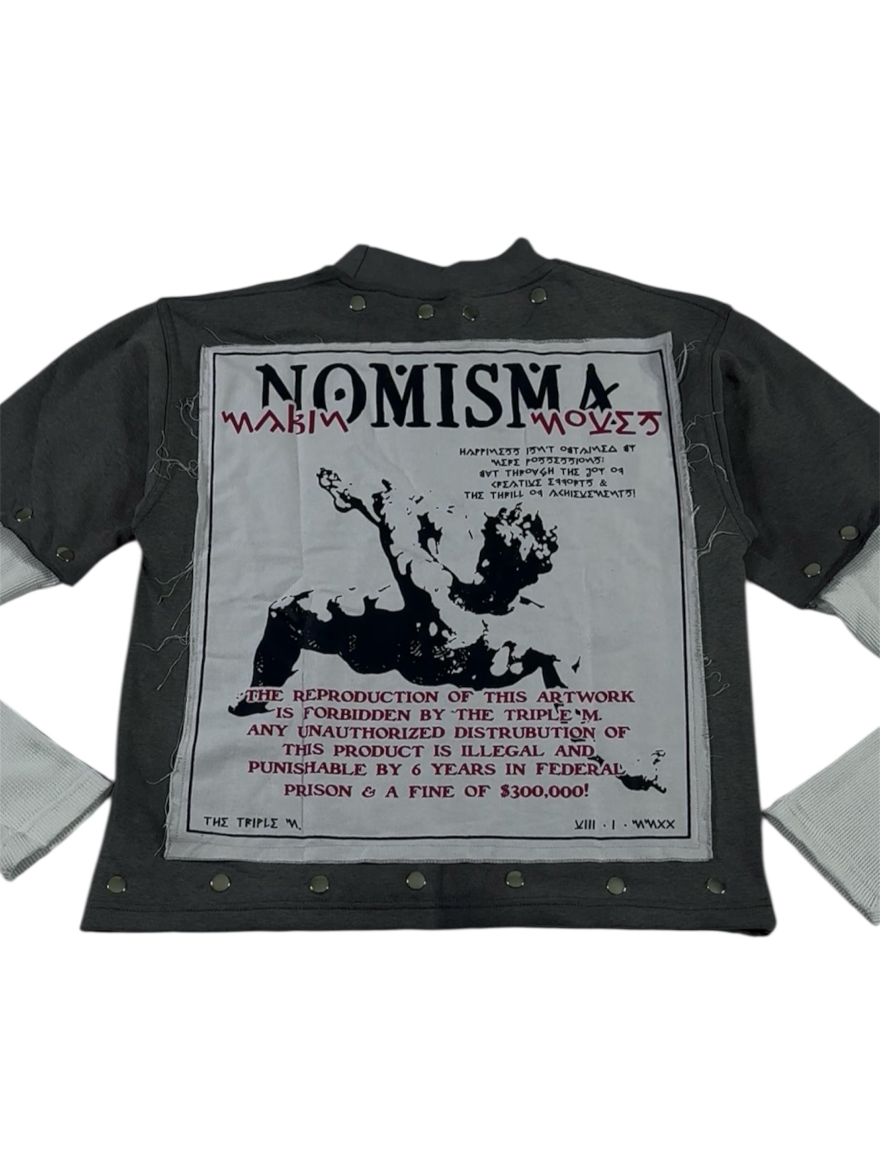 (PRE-ORDER) Mx3 x D.D. - ‘ART FOR SALE’ SHIRT (WOLF GREY)