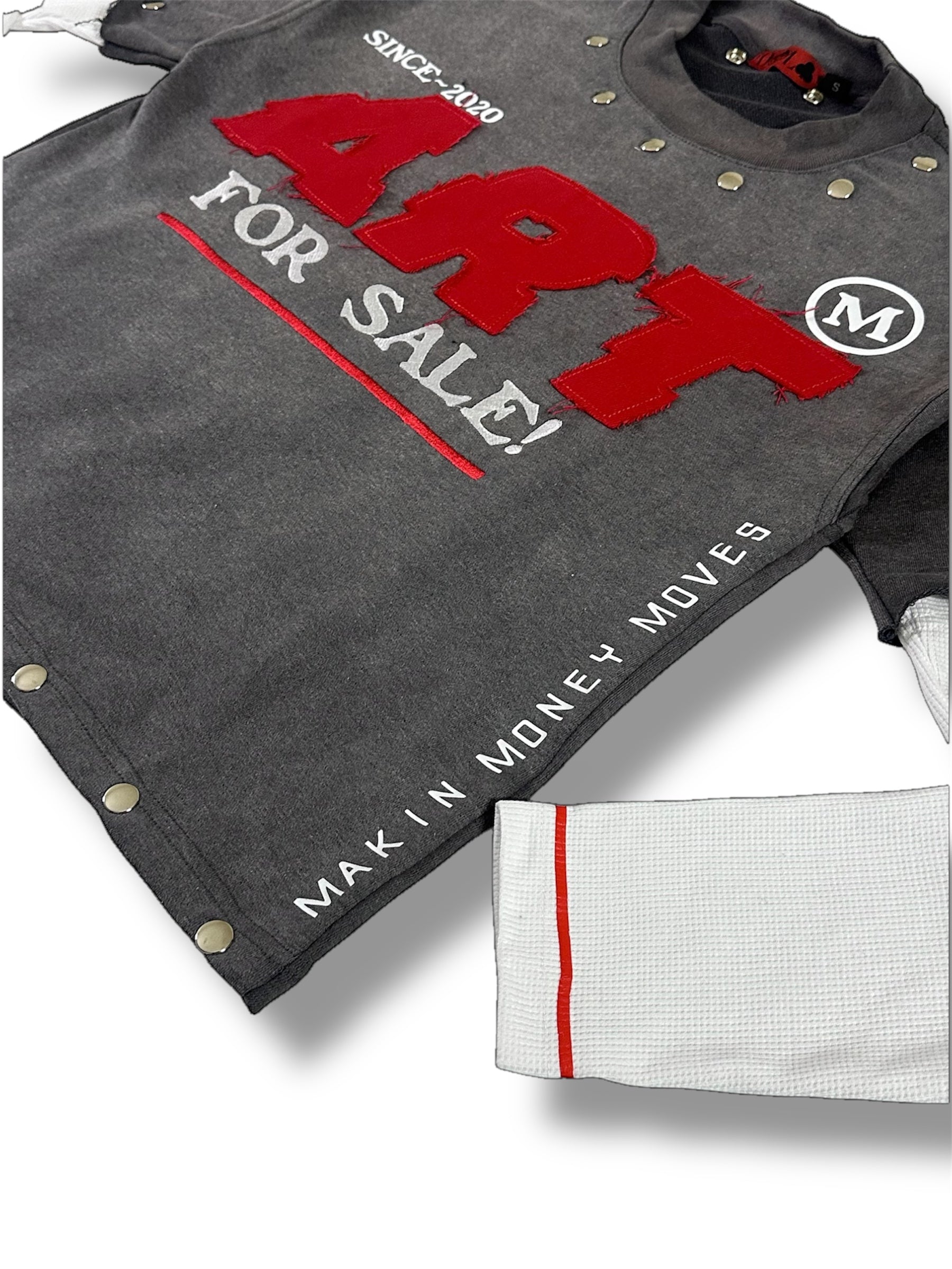 Mx3 x D.D. - ‘ART FOR SALE’ SHIRT (WOLF GREY)