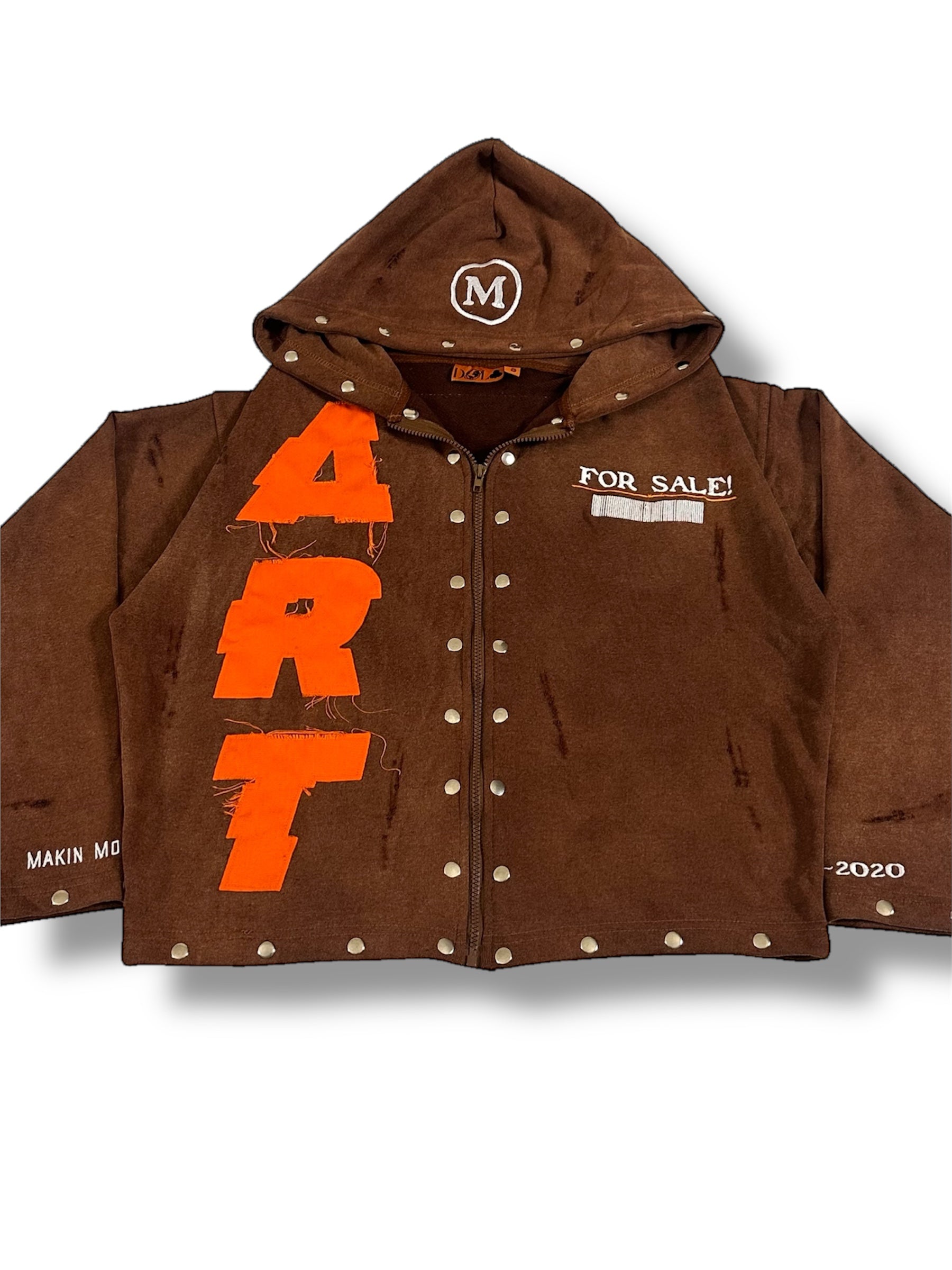 Mx3 x D.D. - ‘ART FOR SALE’ HOODIE (FALL BROWN)