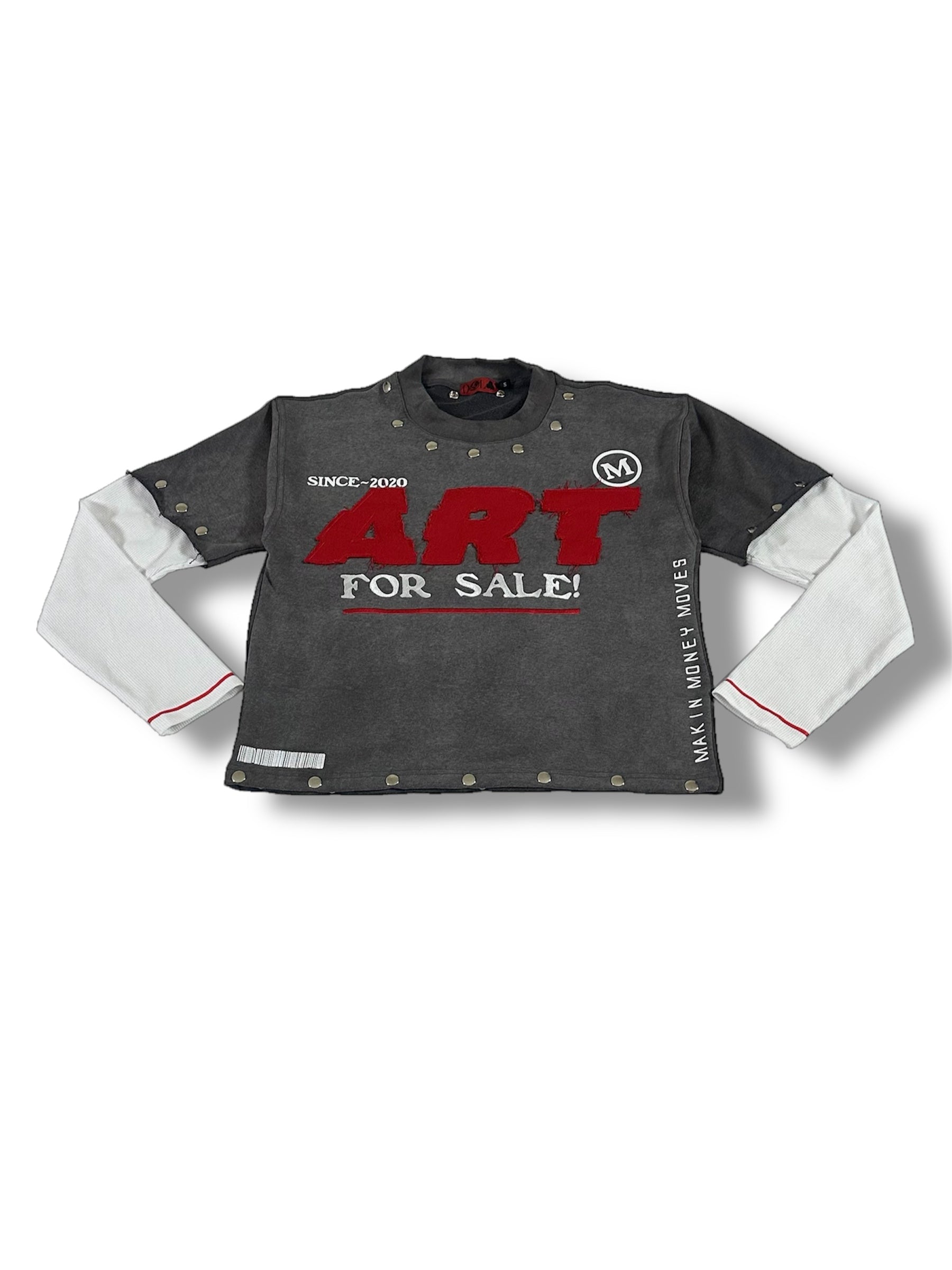 Mx3 x D.D. - ‘ART FOR SALE’ SHIRT (WOLF GREY)