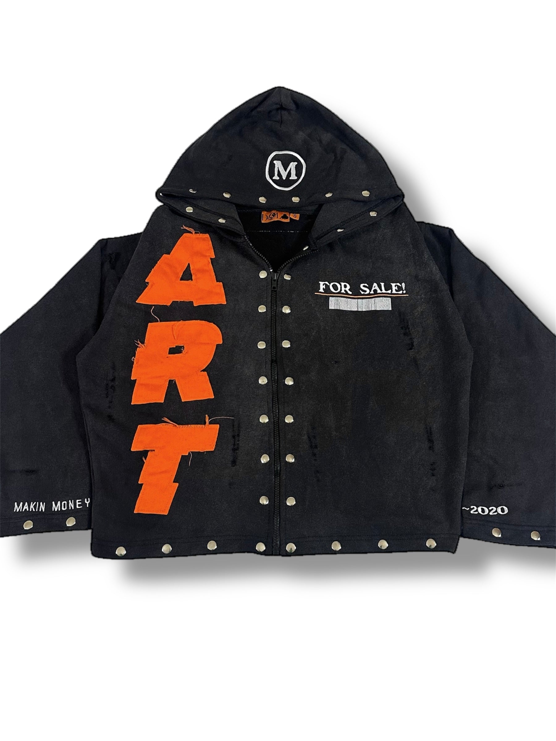 Mx3 x D.D. - ‘ART FOR SALE’ HOODIE (VINTAGE BLACK)(LIMITED EDITION)