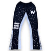 Mx3 - Signature “REFLECTIVE” Satin-Flared Sweatsuit (Silver)